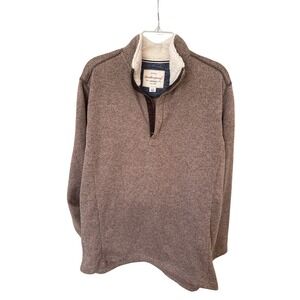 Original Weatherproof Vintage Men's Quarter 1/4 Zip Pullover Fleece Sweater LS L